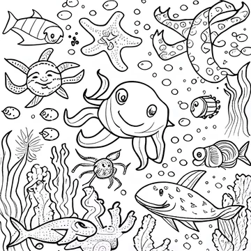 printable colouring pictures under the sea
