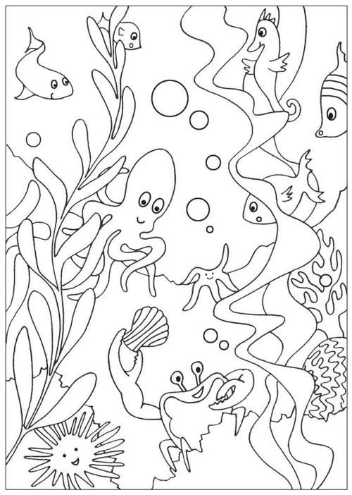 printable colouring pictures under the sea