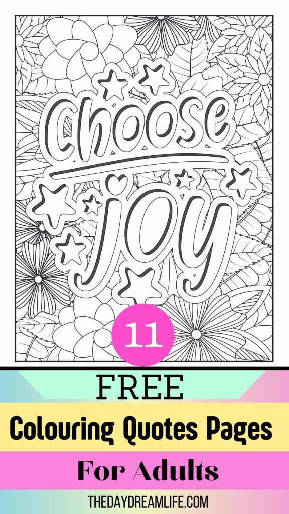 Positive Expression For Adults: 11 Free Printable Coloring Quote ...