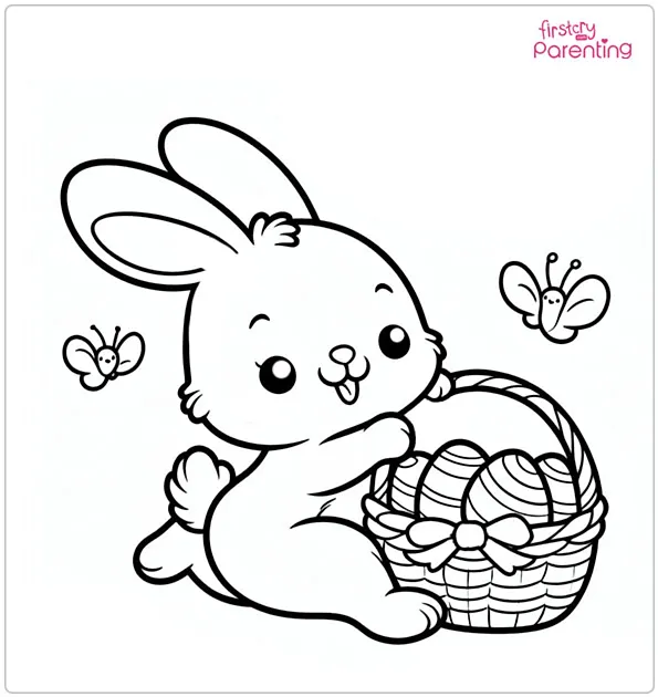 25 Easter Bunny Coloring Pages - Free Printable, Sheets and Images ...