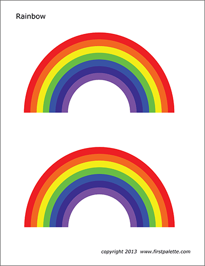 Rainbow | Free Printable Templates &  Coloring Pages | FirstPalette.com