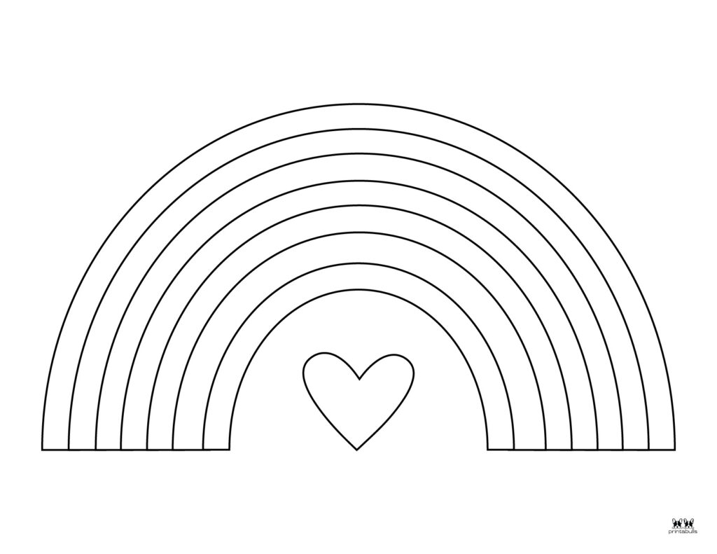 Rainbow Coloring Pages - 50 FREE Printable Pages | Printabulls
