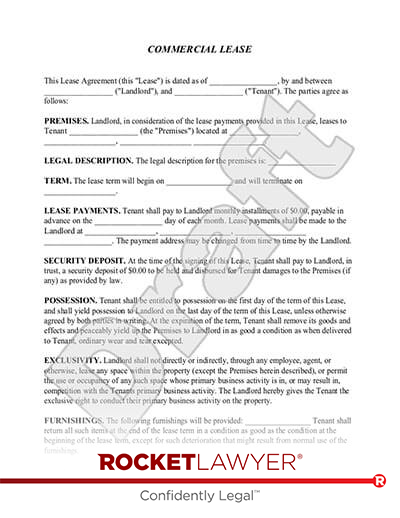 printable commercial lease agreement