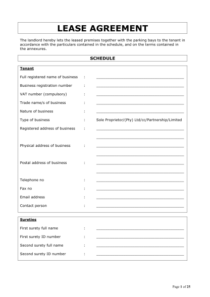 printable commercial lease agreement