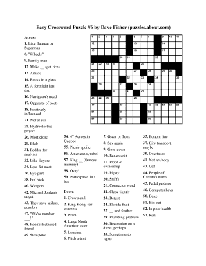 printable commuter crossword puzzles