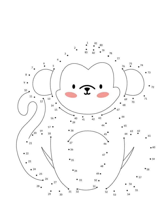 printable connect the dots drawings
