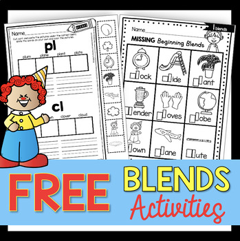 Consonant Blends Phonics activities - free printables and ...