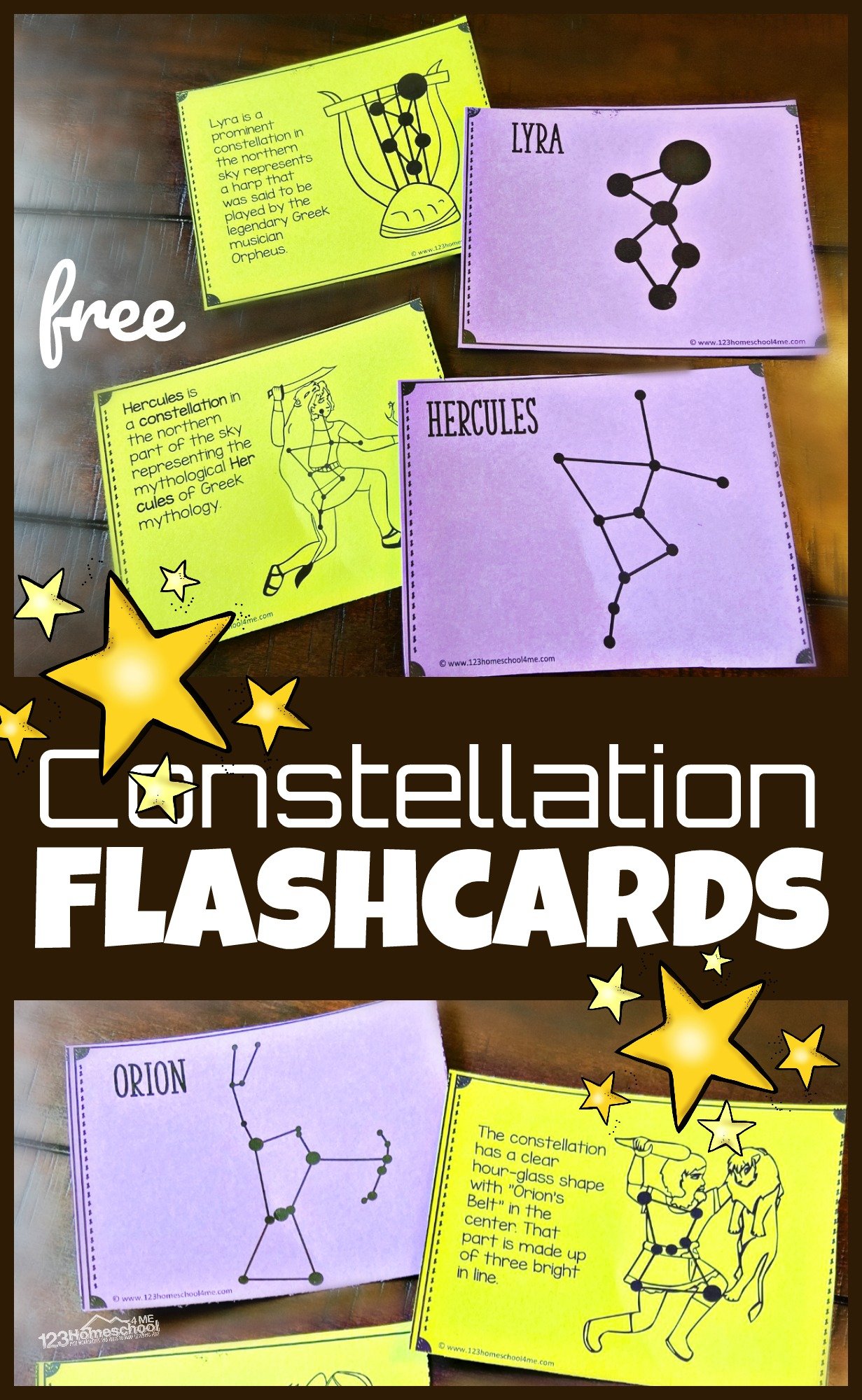 printable constellation cards