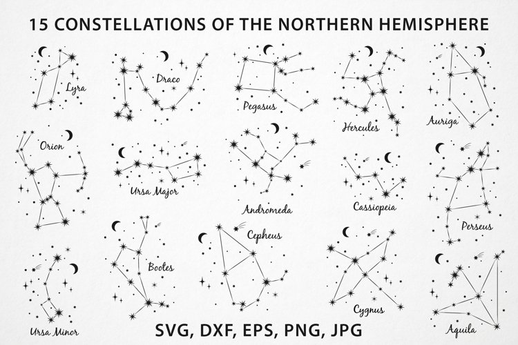 northern-hemisphere-constellations-svg-bundle-celestial-map-worksheets-library for Free Printable Printable Constellation Templates Northern Hemisphere constellations SVG bundle, Celestial map - Worksheets Library for Free Printable Printable Constellation Templates