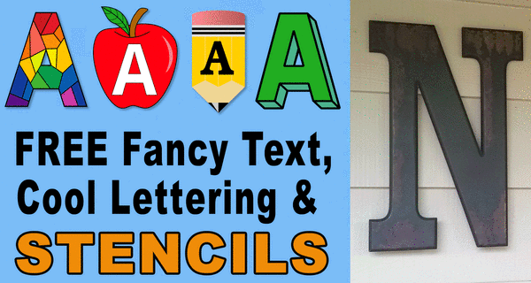 Cool Lettering (Fancy Text, Cool Fonts, Stencils) - DIY Projects ...