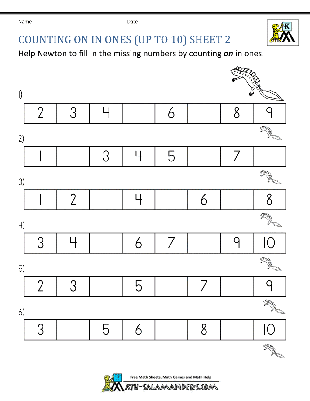 printable counting worksheet for kindergarten