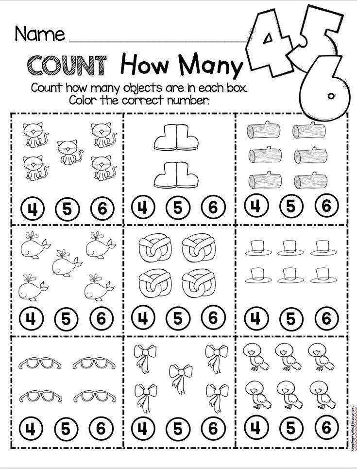 printable counting worksheet for kindergarten