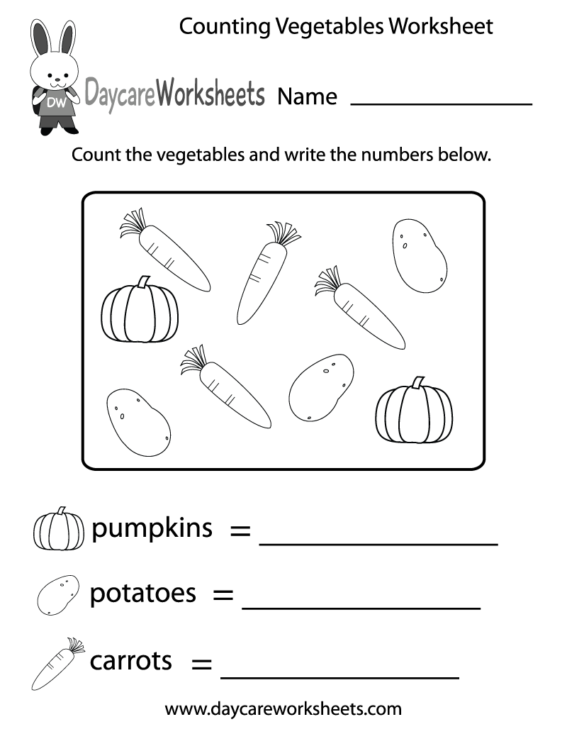 printable counting worksheet kindergarten