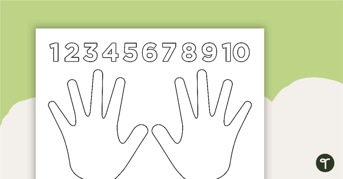Hands and Numbers 1-10 Counting Activity Template | Teach Starter