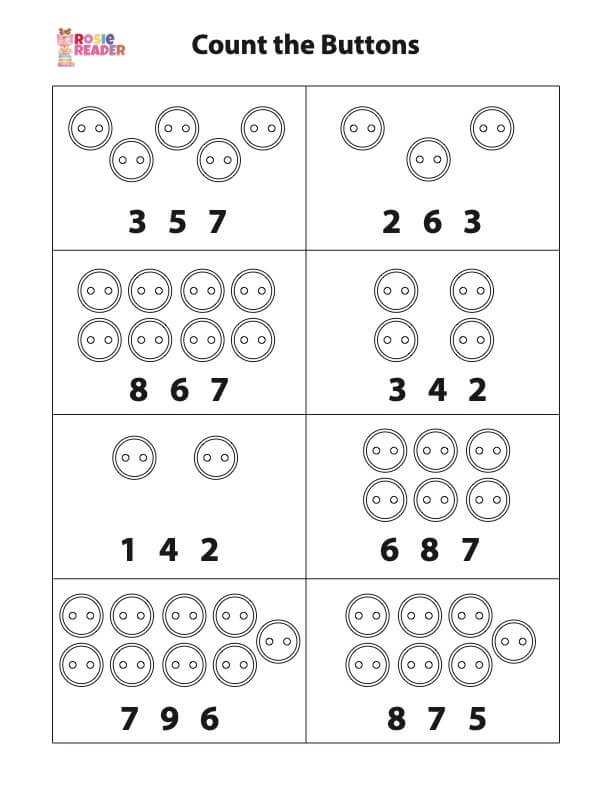 Counting Worksheet for Preschool - Reading adventures for kids ...
