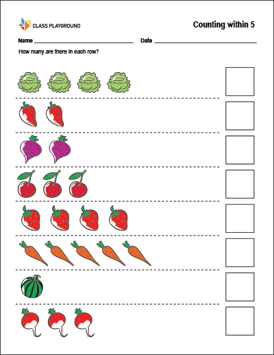 Counting Print - Class Playground
