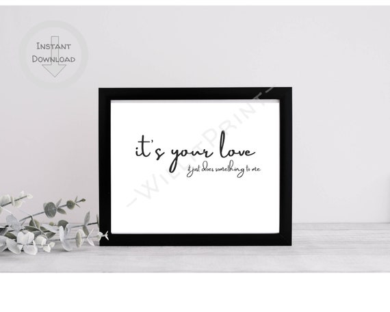 Its Your Love Song Lyric PNG, JPG, SVG Digital File/ Country ...