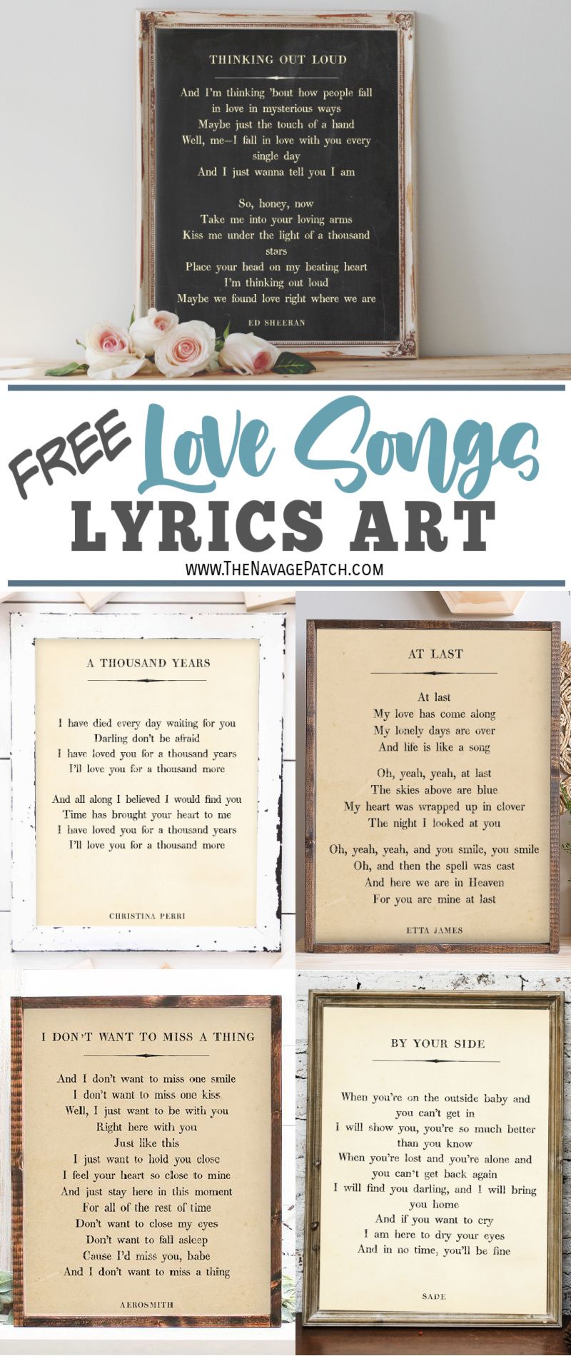 printable country lyrics