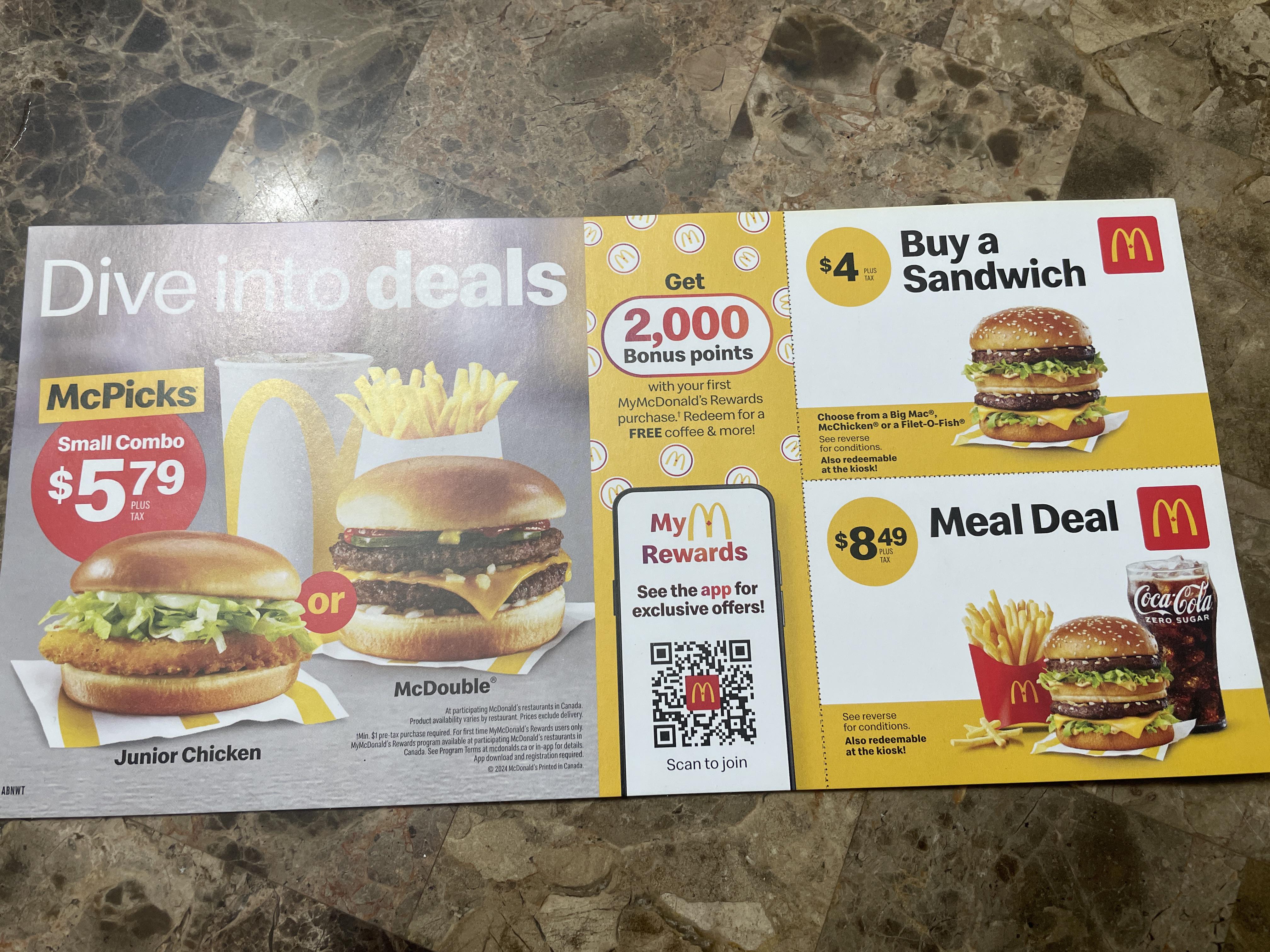 So I guess even McDonalds coupons are getting smaller and worse ...
