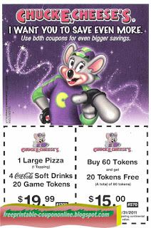 printable coupons chuck e cheese