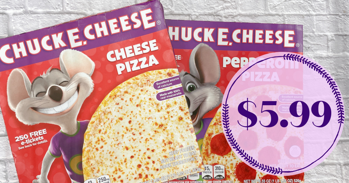 Chuck E. Cheese Frozen Pizzas are $5.99 at Kroger! - Kroger Krazy