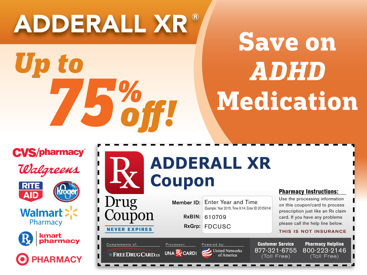 ADHD Prescription Coupons with Pharmacy Discounts