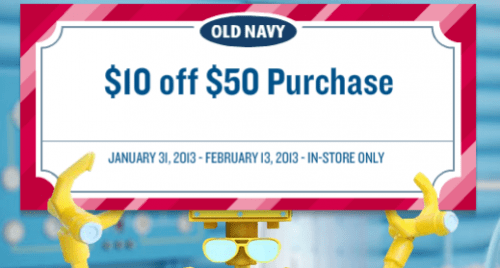 Old Navy Canada Reveal A Deal $10 off $50 *Printable* - Canadian ...