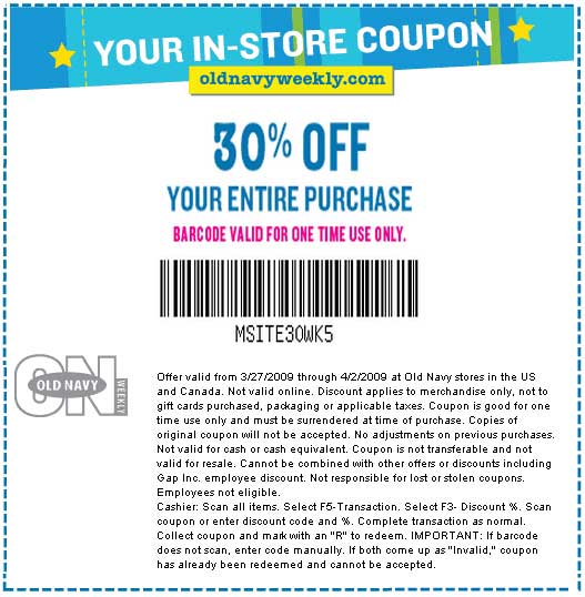 printable coupons for old navy canada