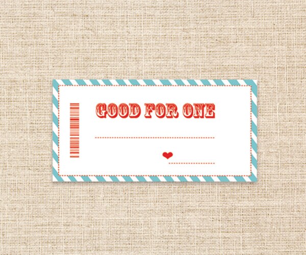 Printable Coupons in Teal/white Birthday or Anniversary Gifts ...