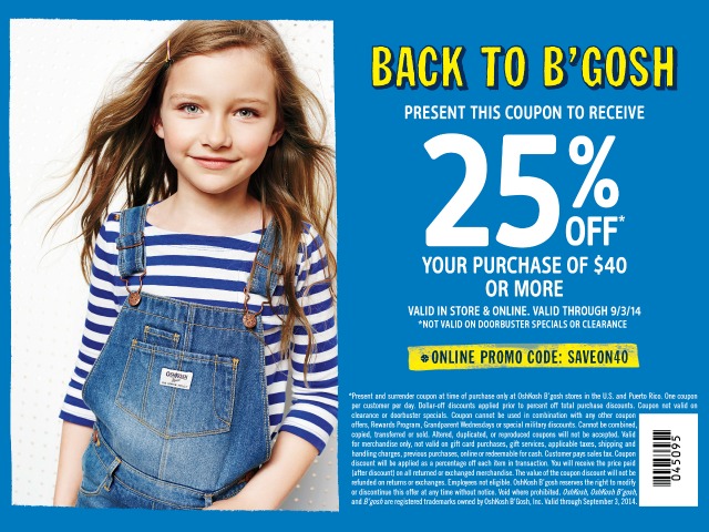Head Back-to-School with OshKosh Bgosh This Year ...
