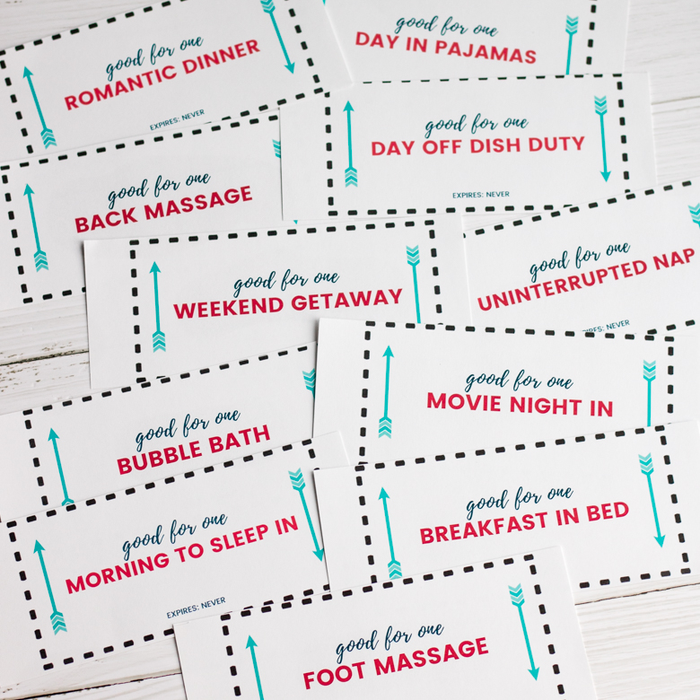 Love Coupons - Free Printable Valentines Day Coupon Book