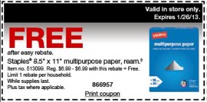 printable coupons staples
