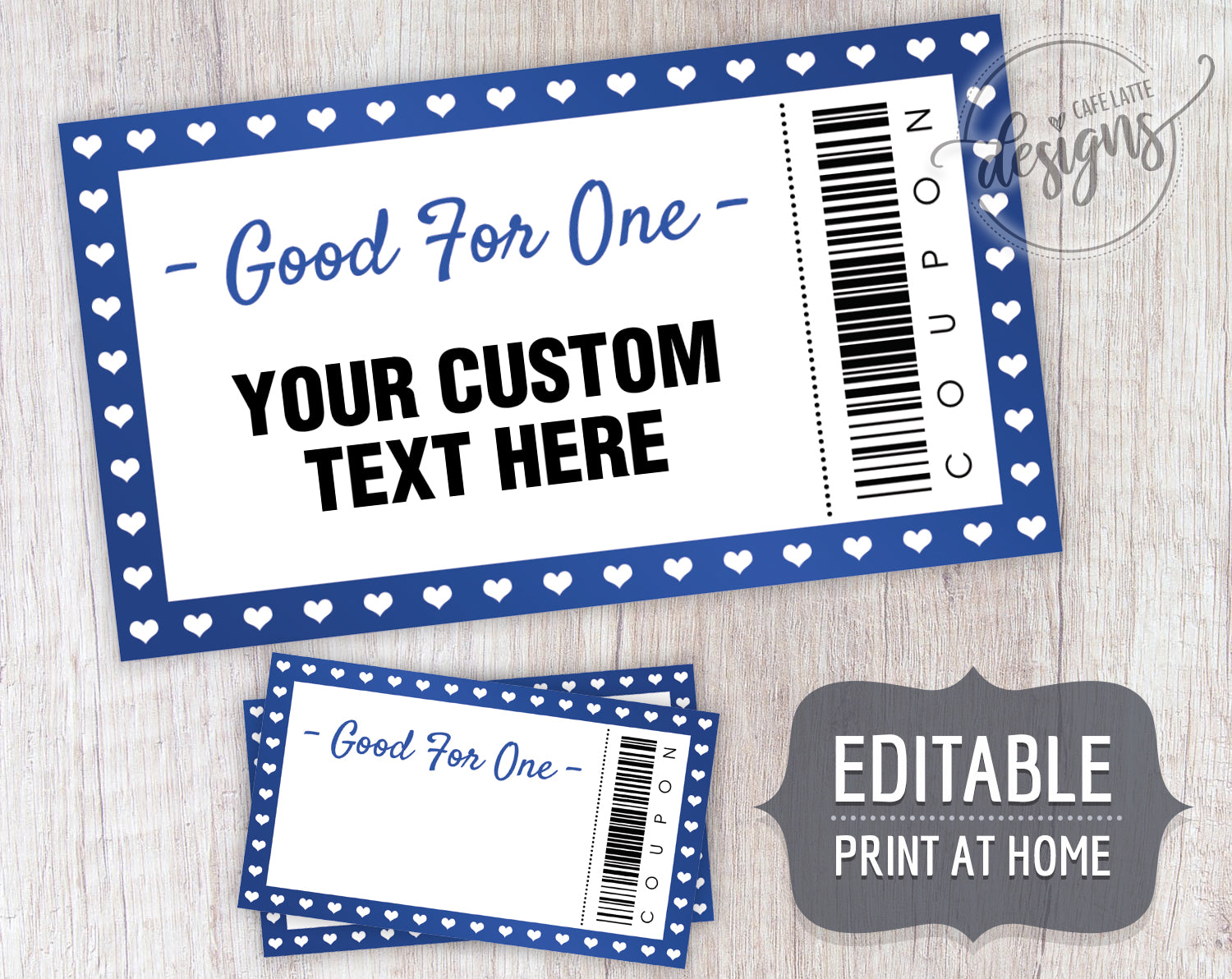 Valentines Day Coupon Template, Editable Coupons, Printable ...