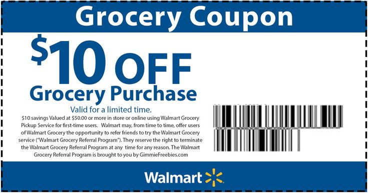 Rare Walmart Coupon $10 off Groceries with Pickup - FreeBFinder.com