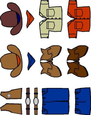 printable cowgirl paper dolls