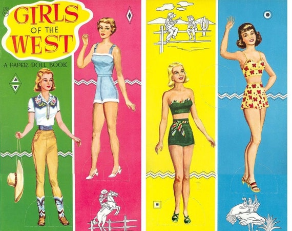 printable cowgirl paper dolls