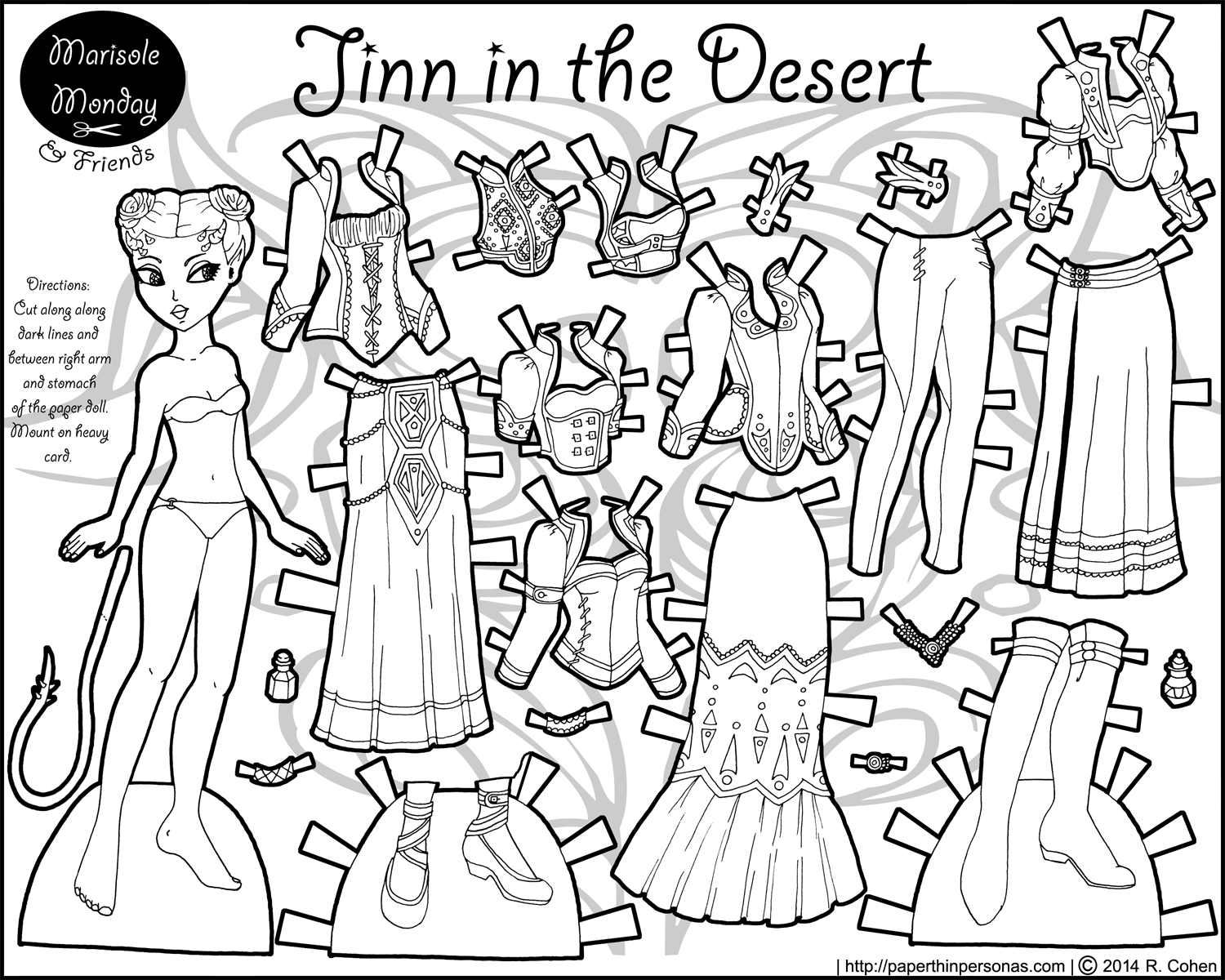 printable cowgirl paper dolls