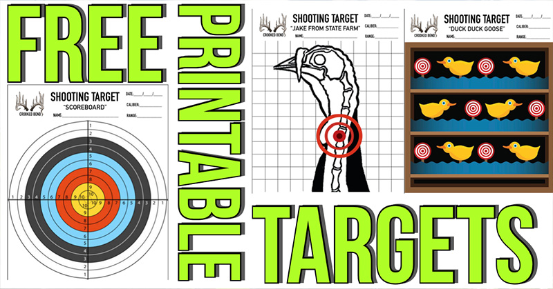 FREE Printable Shooting Targets | Crooked Bend