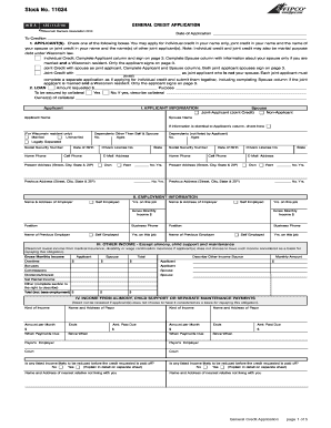 Standard Credit Application - Fill Online, Printable, Fillable ...