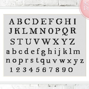 printable cross stitch fonts