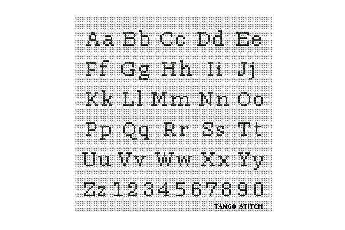 Simple Cross Stitch Alphabet Pattern Worksheets Library