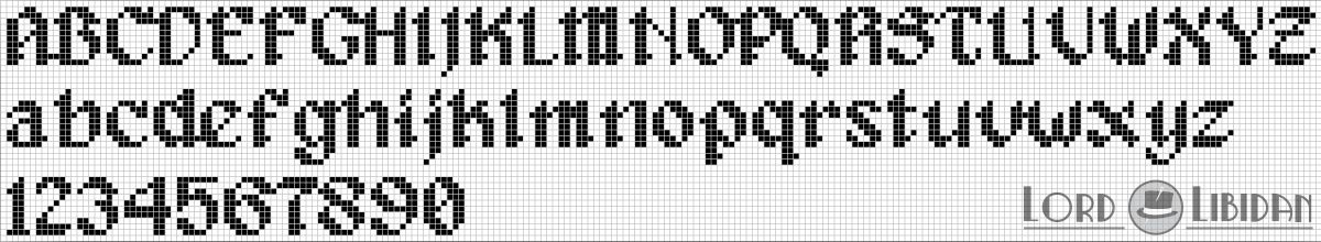 printable cross stitch fonts