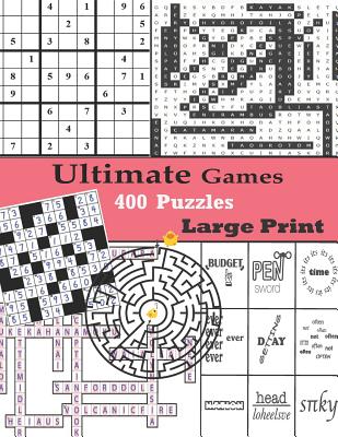 Ultimate Games 400 Puzzles Large Print: Adult Activity Book ...