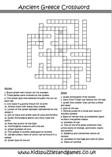 Puzzle Sheets - Crossword - Kids Puzzles and Games