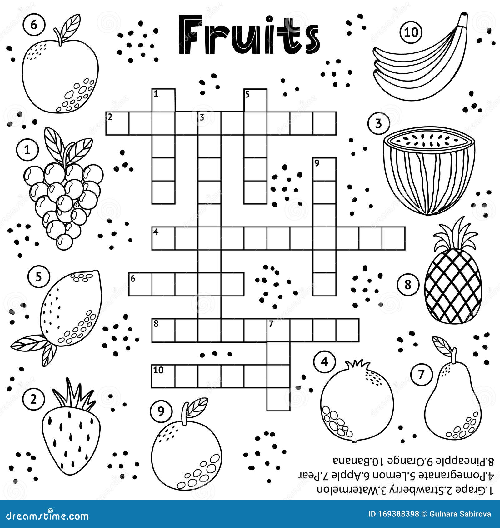 printable crossword puzzle for primary school