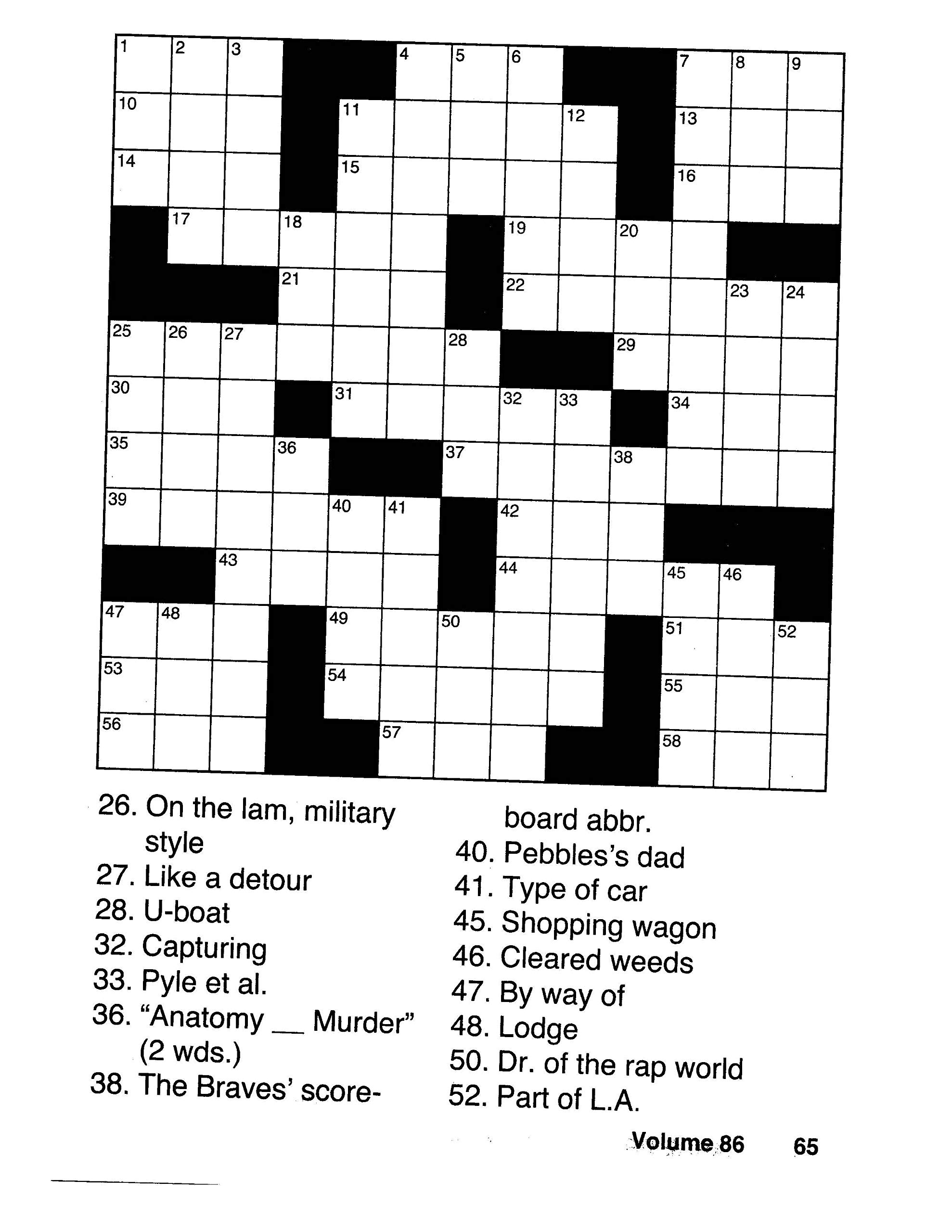 printable crossword puzzles books