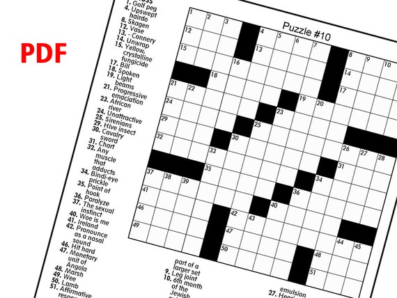 printable crossword puzzles books
