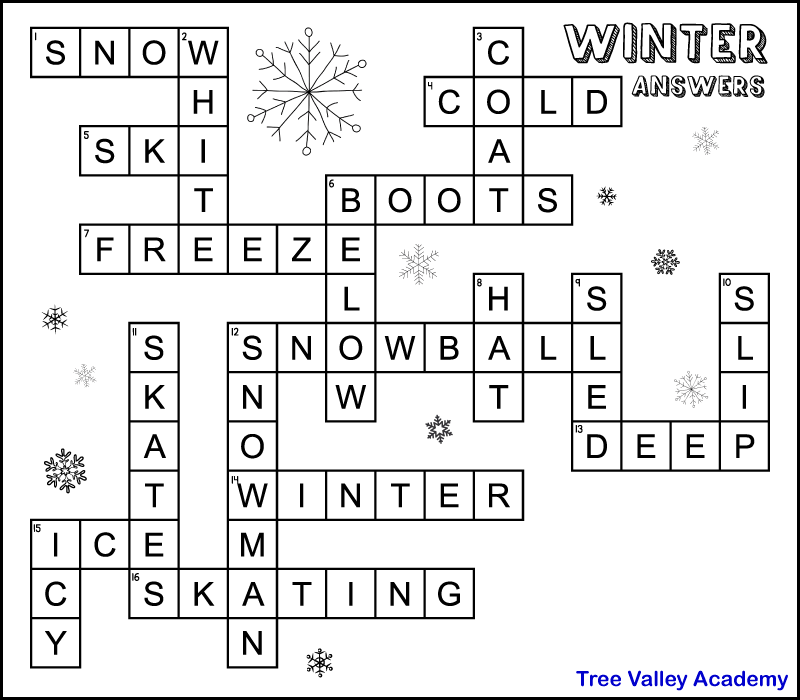 printable crossword puzzles by subject