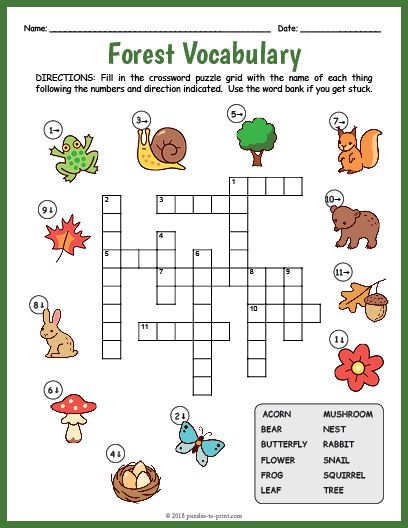 printable crossword puzzles english