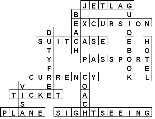 printable crossword puzzles english